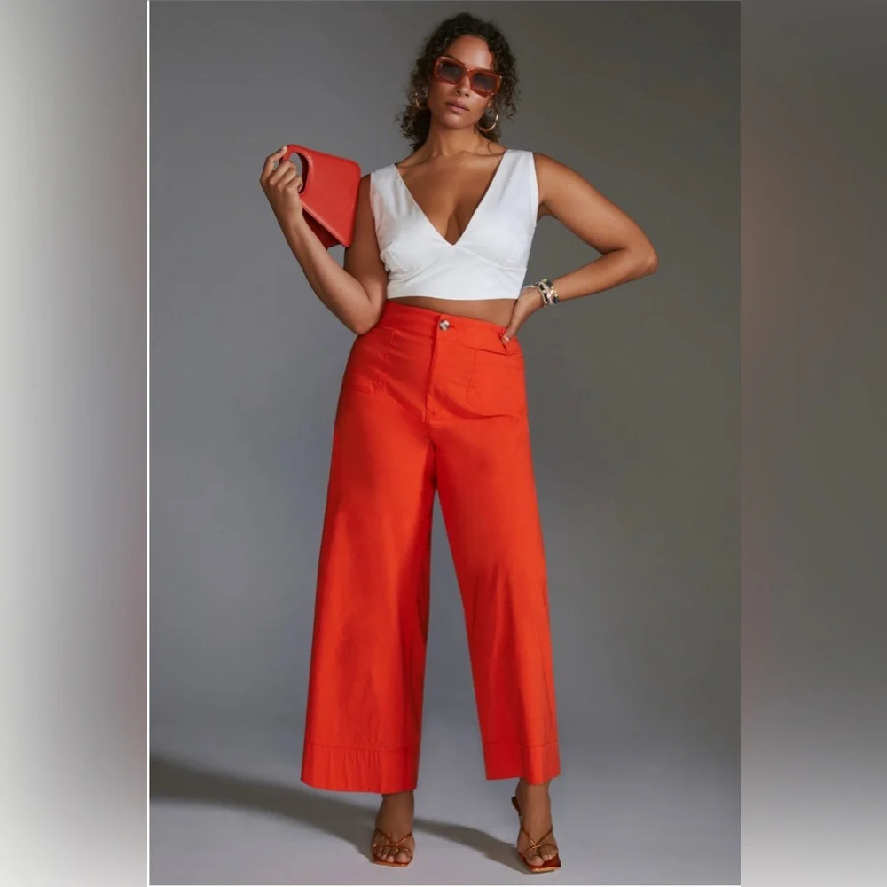 Anthropologie Maeve Collette red rouge - Picture 5 of 6